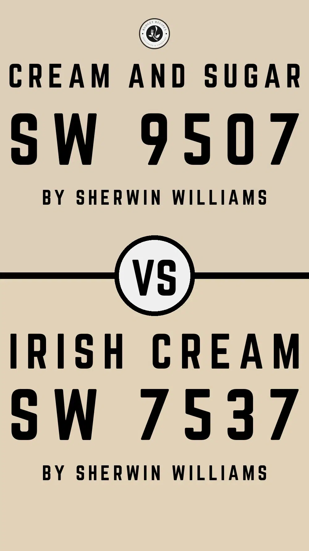 Cream and Sugar SW 9507 vs Irish Cream SW 7537