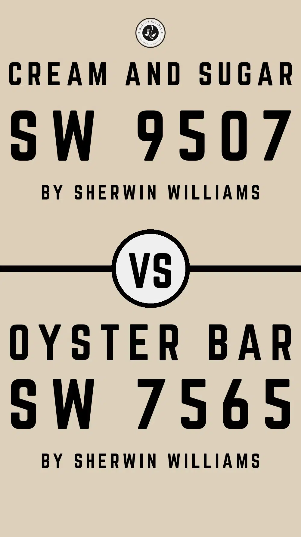 Cream and Sugar SW 9507 vs Oyster Bar SW 7565