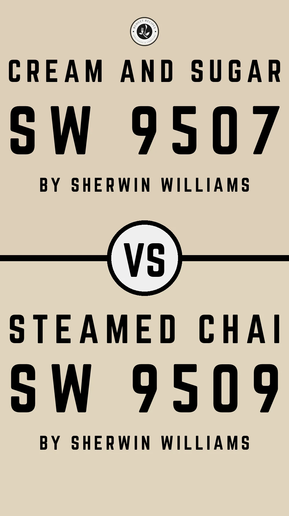 Cream and Sugar SW 9507 vs Steamed Chai SW 9509