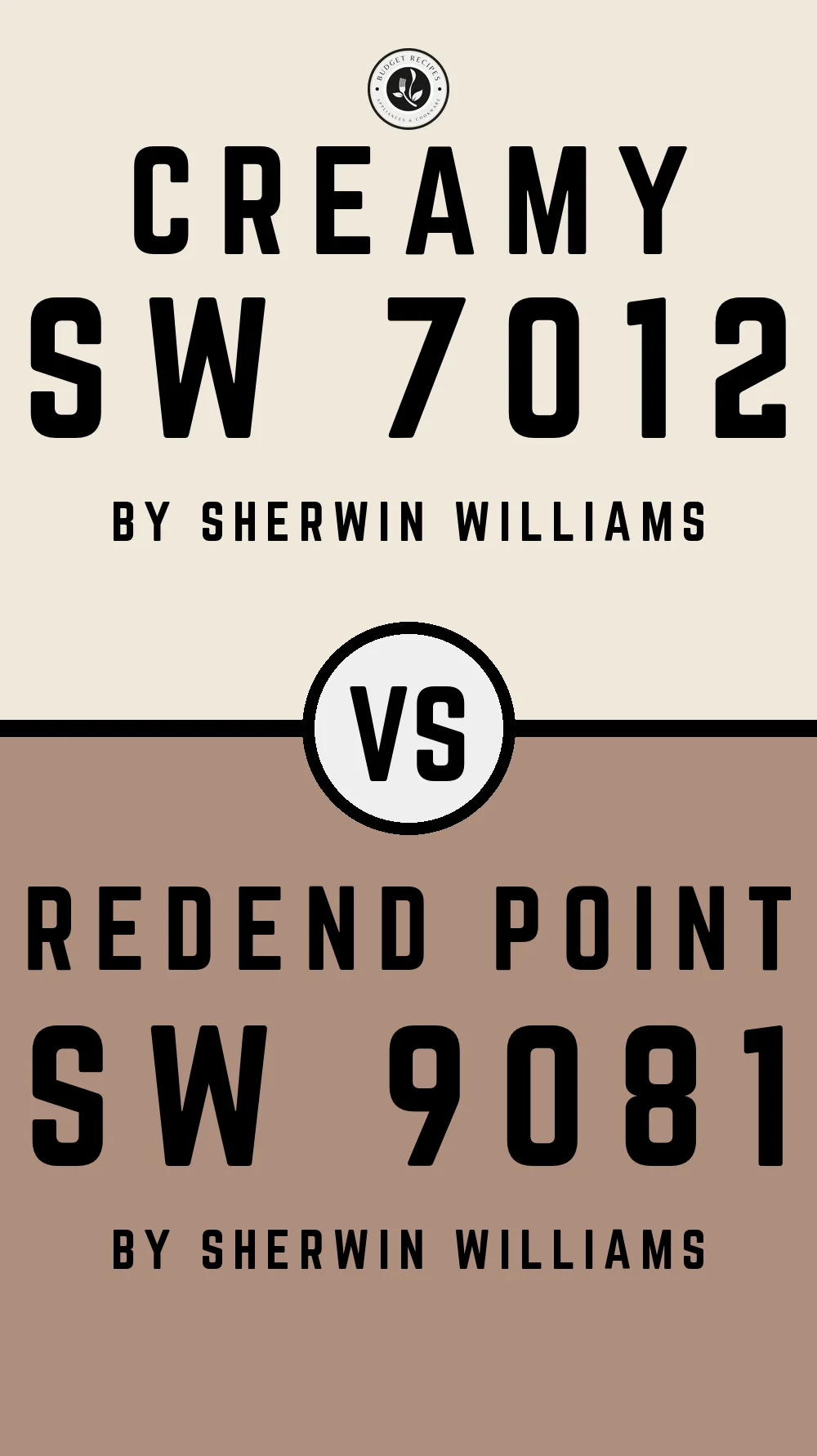Creamy by Sherwin Williams SW 7012 with Redend Point SW 9081