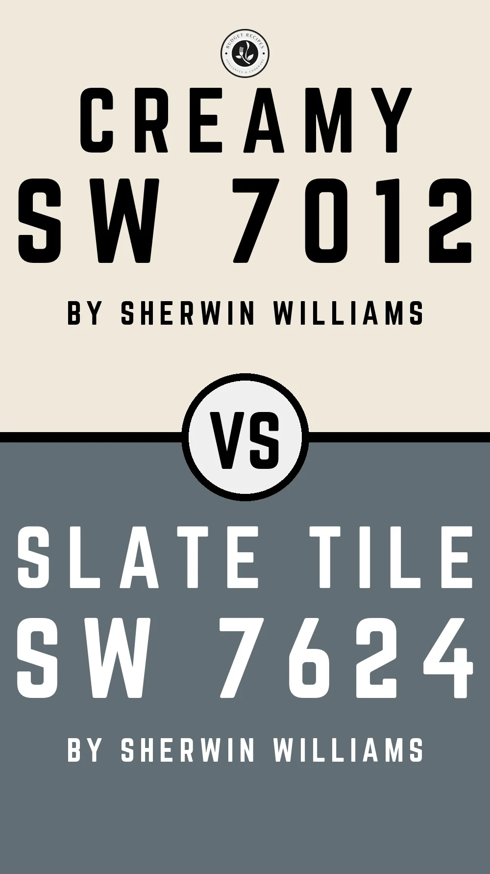 Creamy by Sherwin Williams SW 7012 with Slate Tile SW 7624