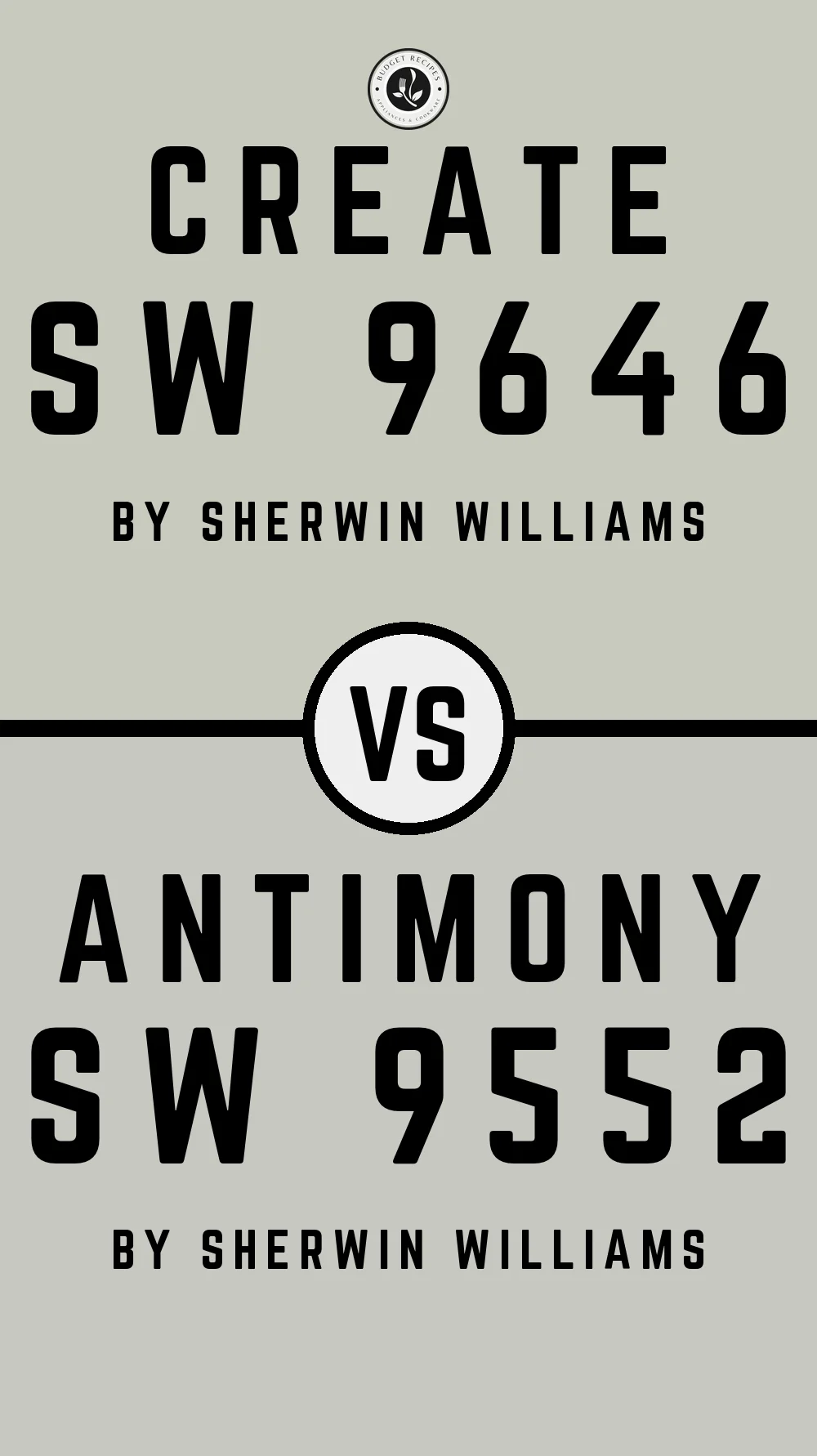 Create SW 9646 vs Antimony SW 9552