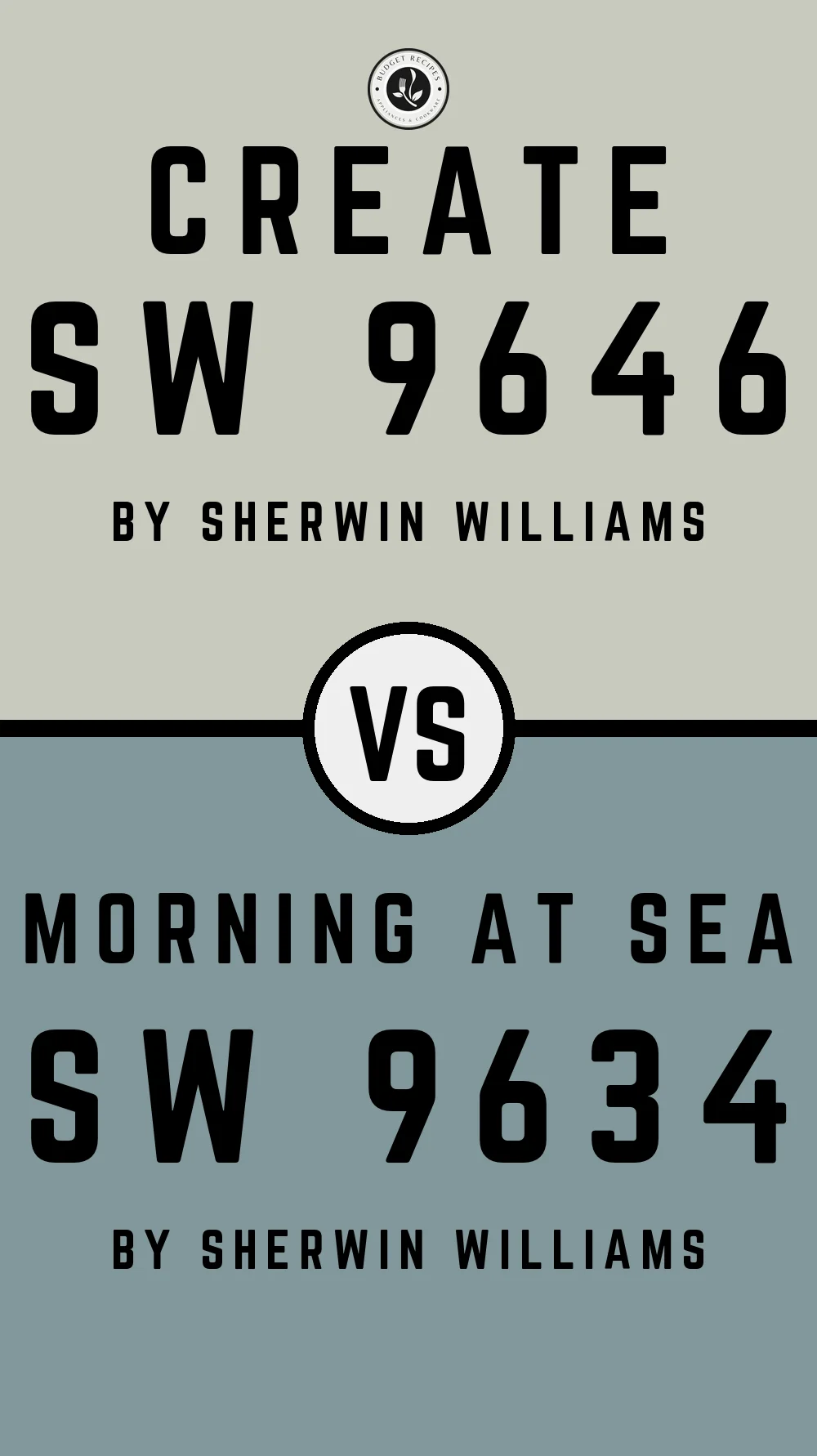 Create SW 9646 vs Morning at Sea SW 9634