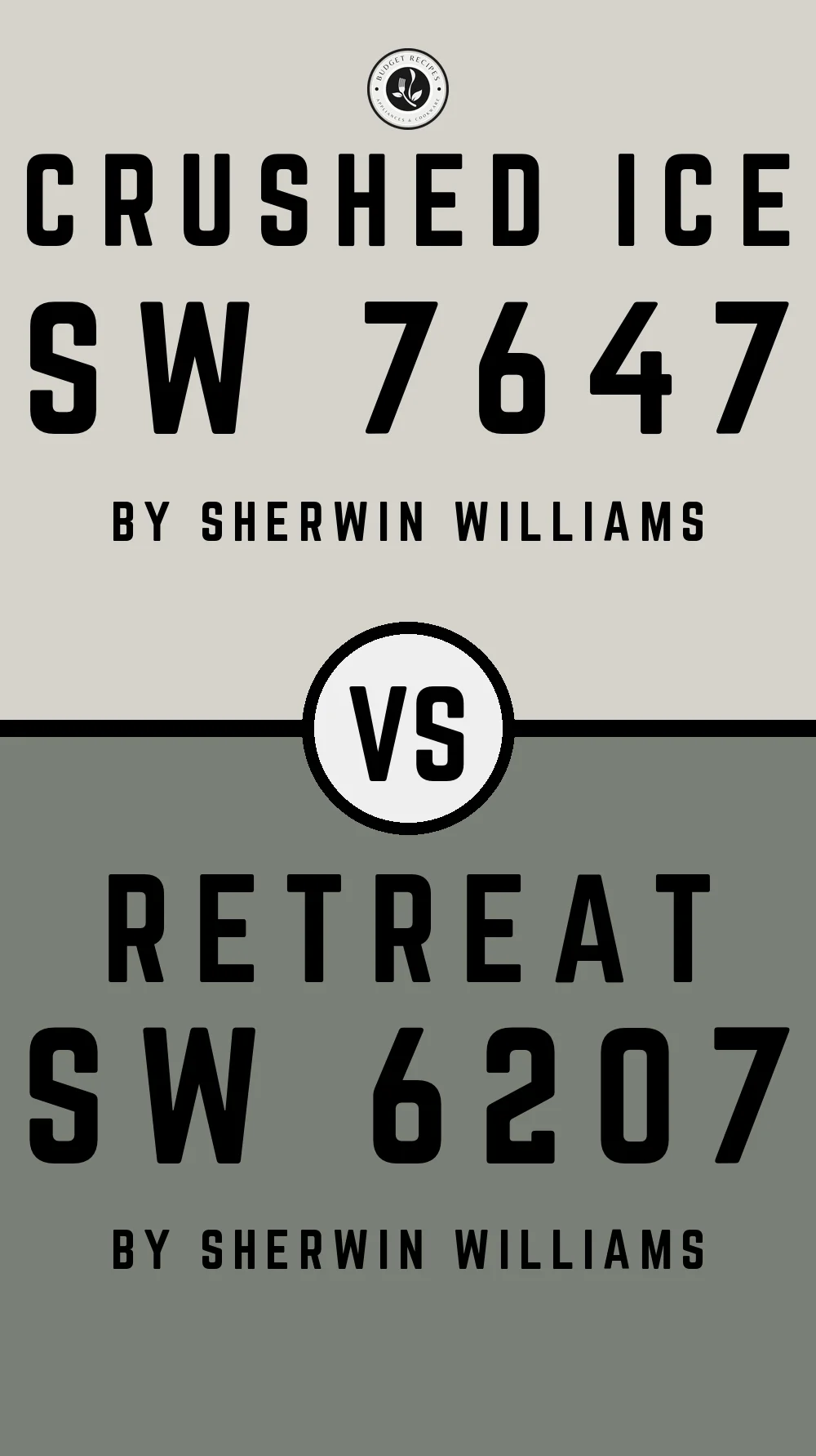 Crushed Ice by Sherwin Williams SW 7647 with Retreat SW 6207