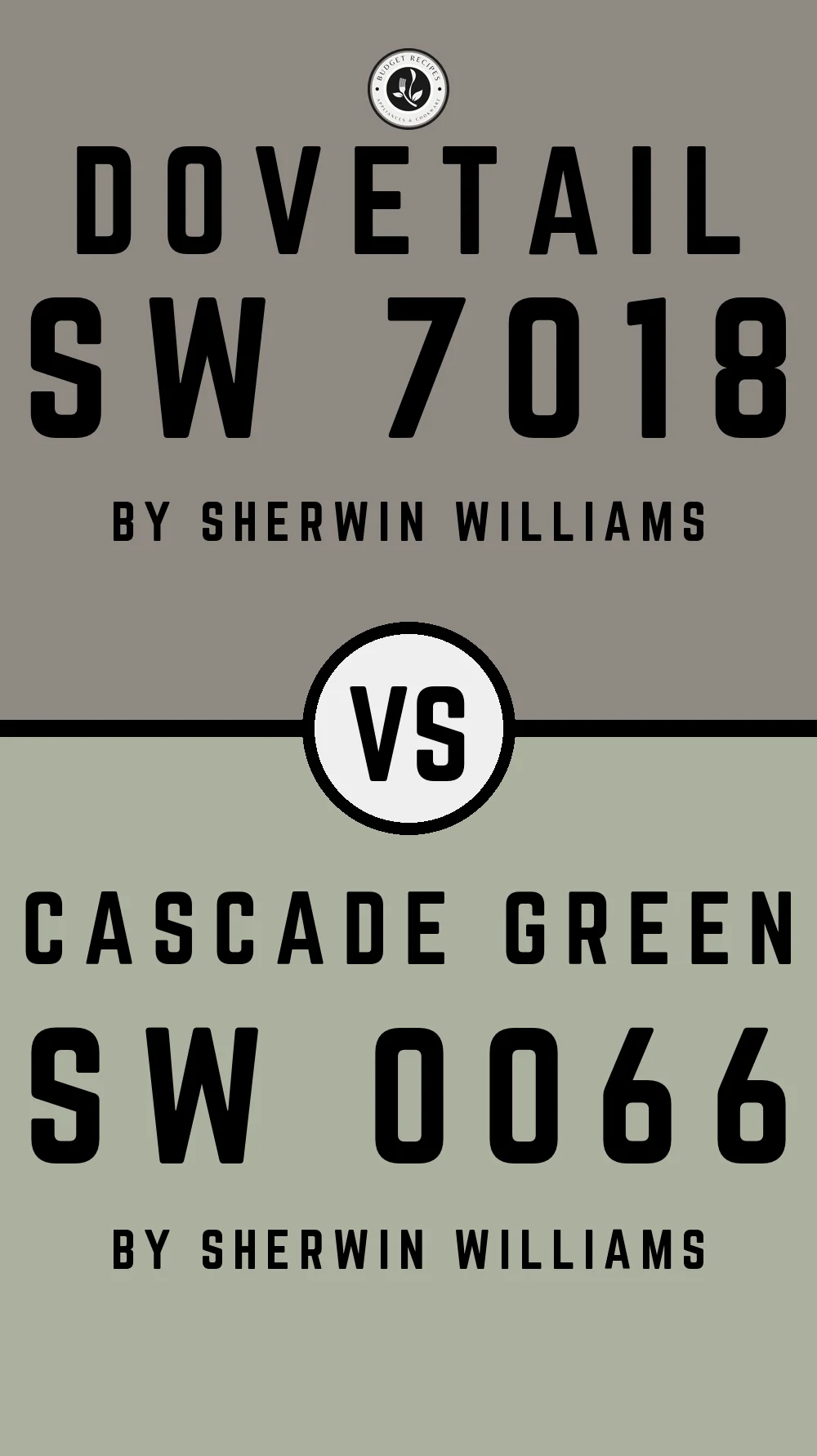 Dovetail By Sherwin Williams SW 7018 With Cascade Green SW 0066