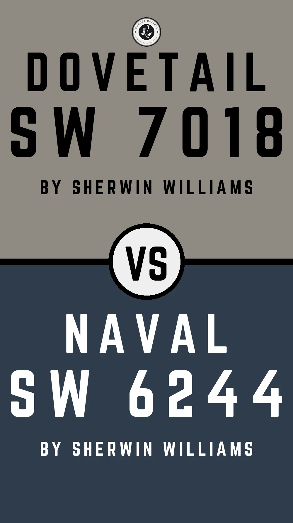 Dovetail By Sherwin Williams SW 7018 With Naval SW 6244