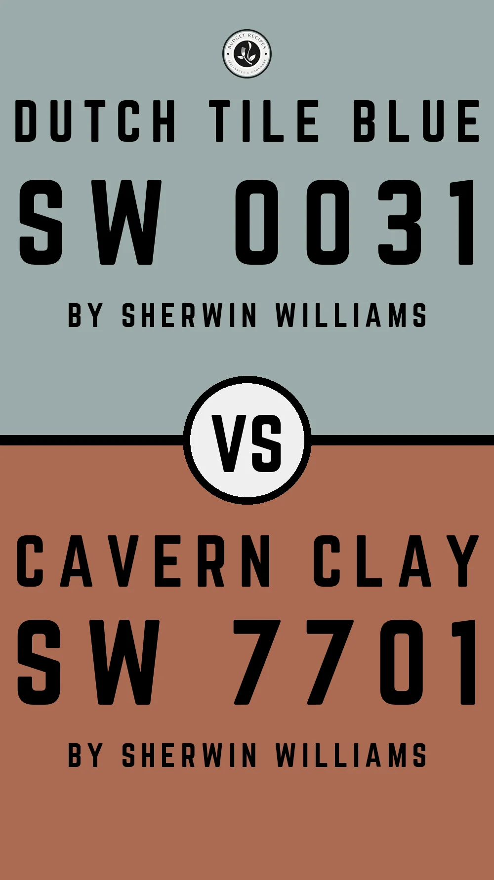 Dutch Tile Blue by Sherwin Williams SW 0031 with Cavern Clay SW 7701