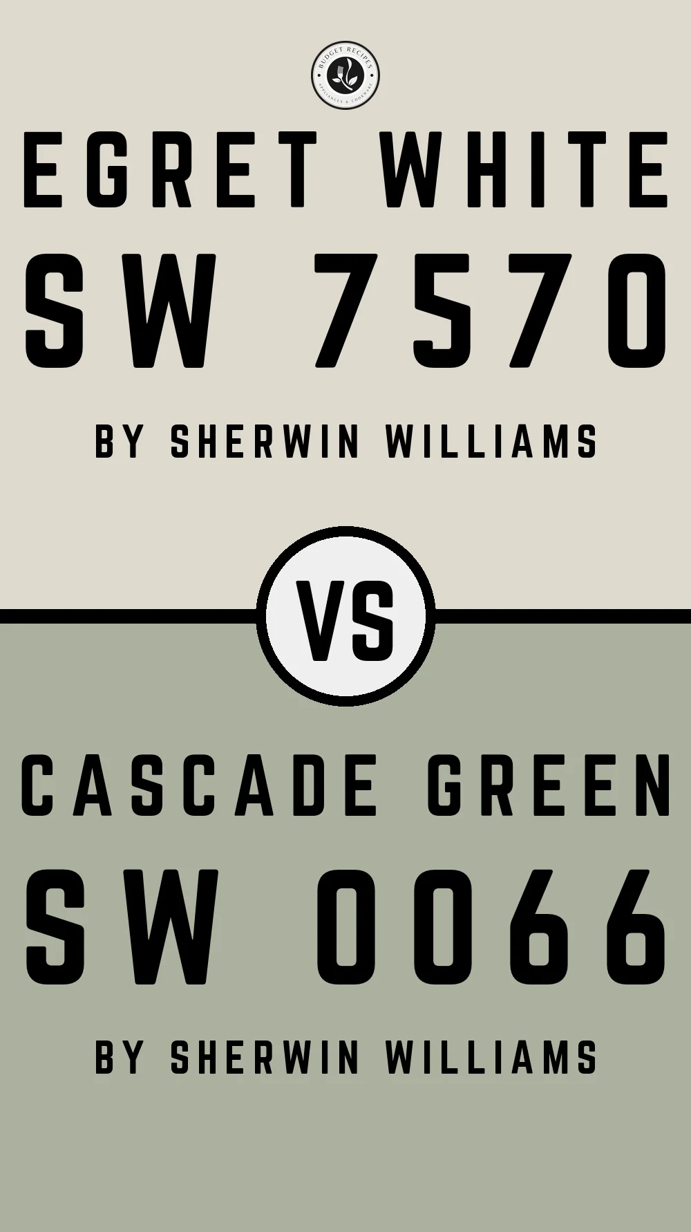 Egret White by Sherwin Williams SW 7570 with Cascade Green SW 0066