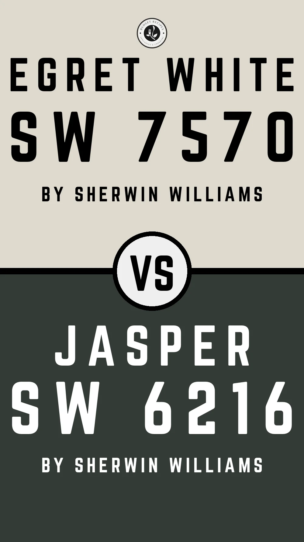 Egret White SW 7570 vs Jasper SW 6216