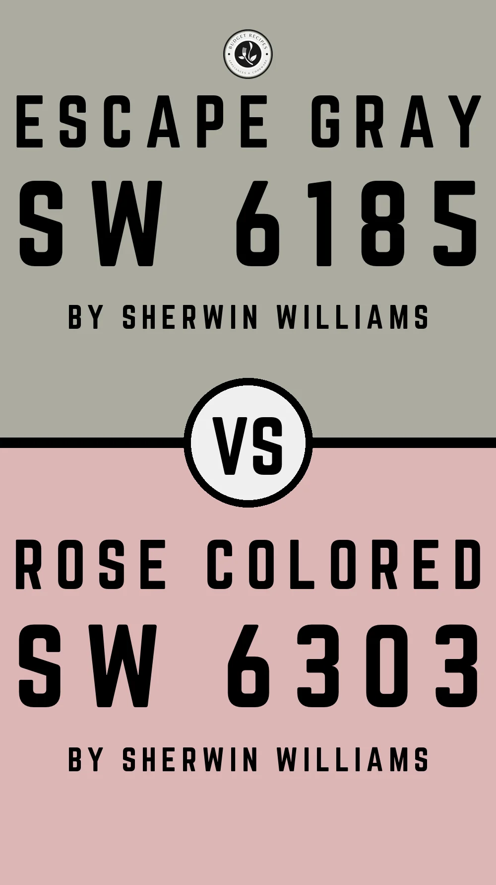 Escape Gray by Sherwin Williams SW 6185 with Rose Colored SW 6303
