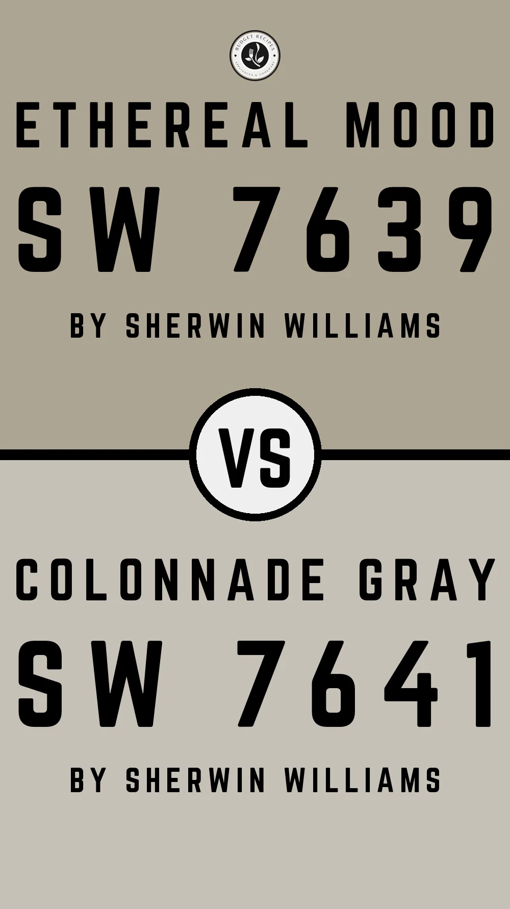 Ethereal Mood by Sherwin Williams SW 7639 vs Colonnade Gray SW 7641
