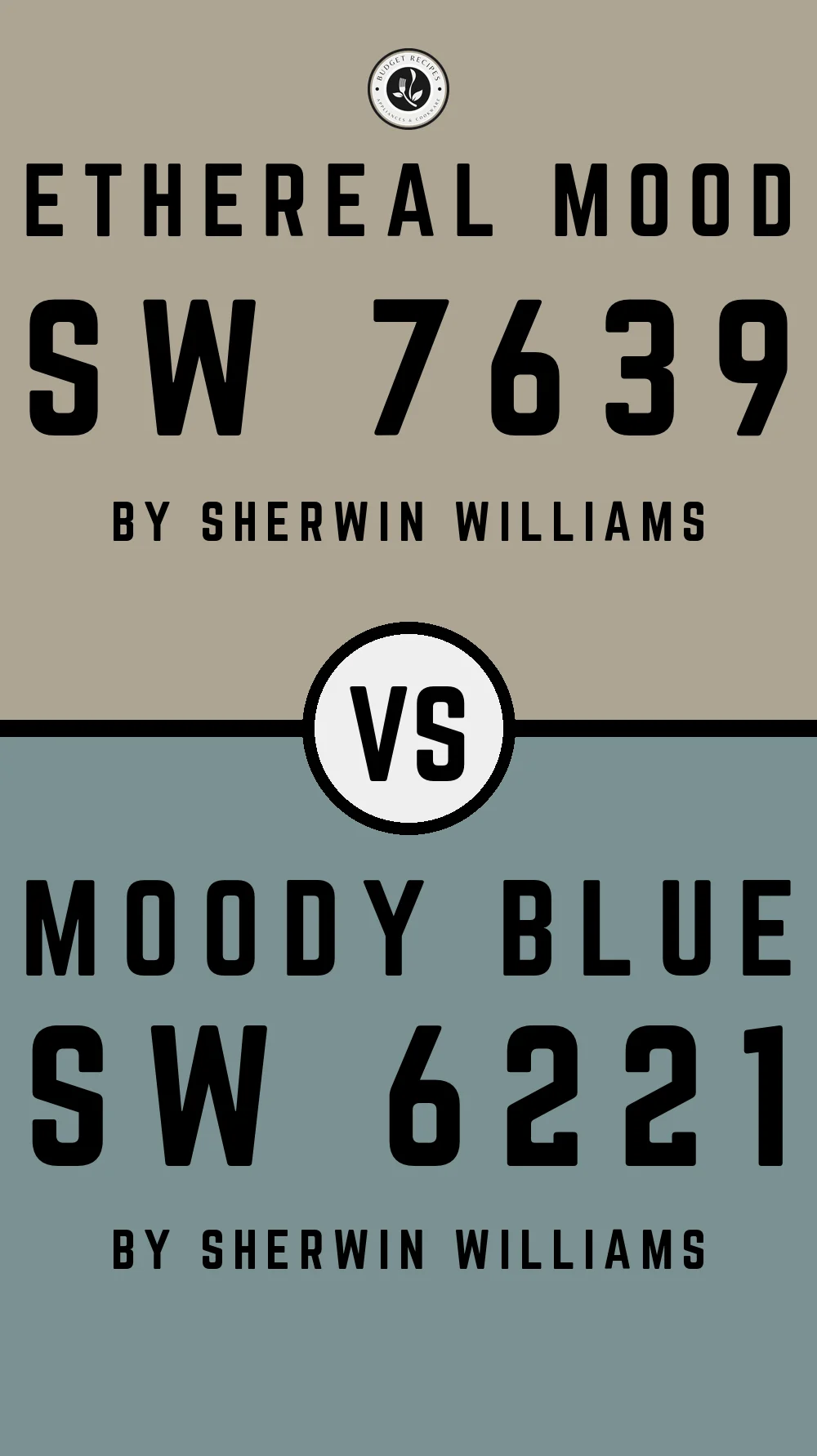 Ethereal Mood by Sherwin Williams SW 7639 With Moody Blue SW 6221