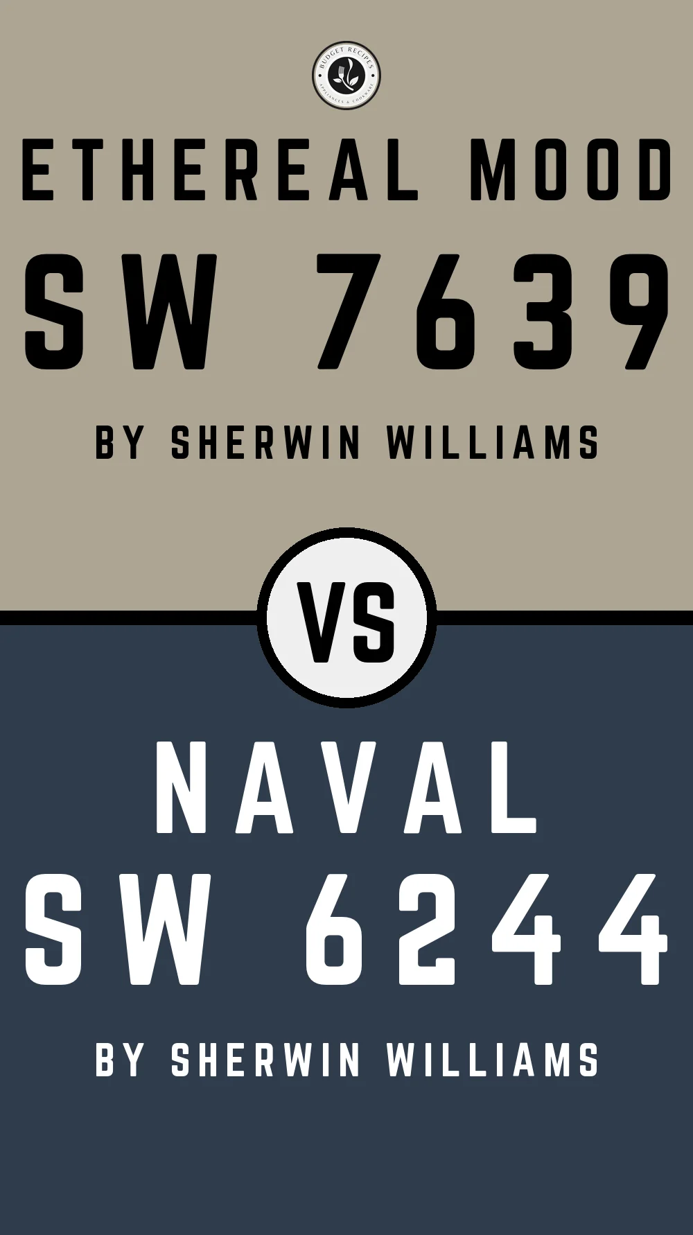Ethereal Mood by Sherwin Williams SW 7639 With Naval SW 6244