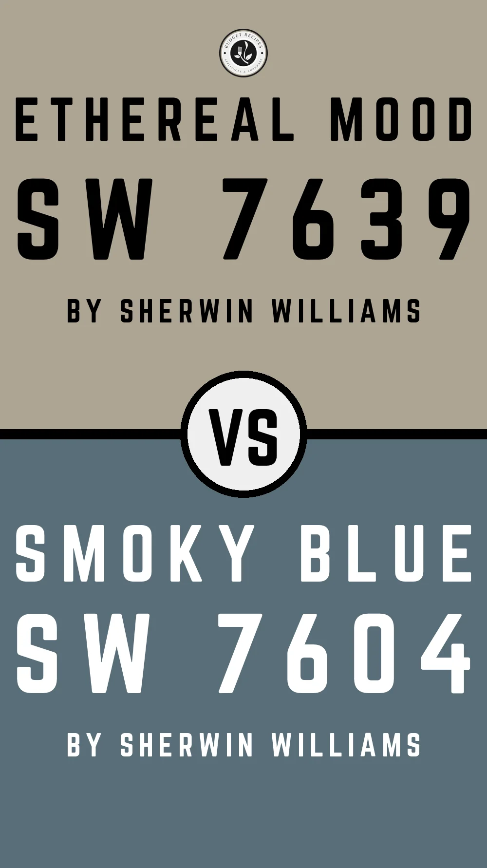 Ethereal Mood by Sherwin Williams SW 7639 With Smoky Blue SW 7604
