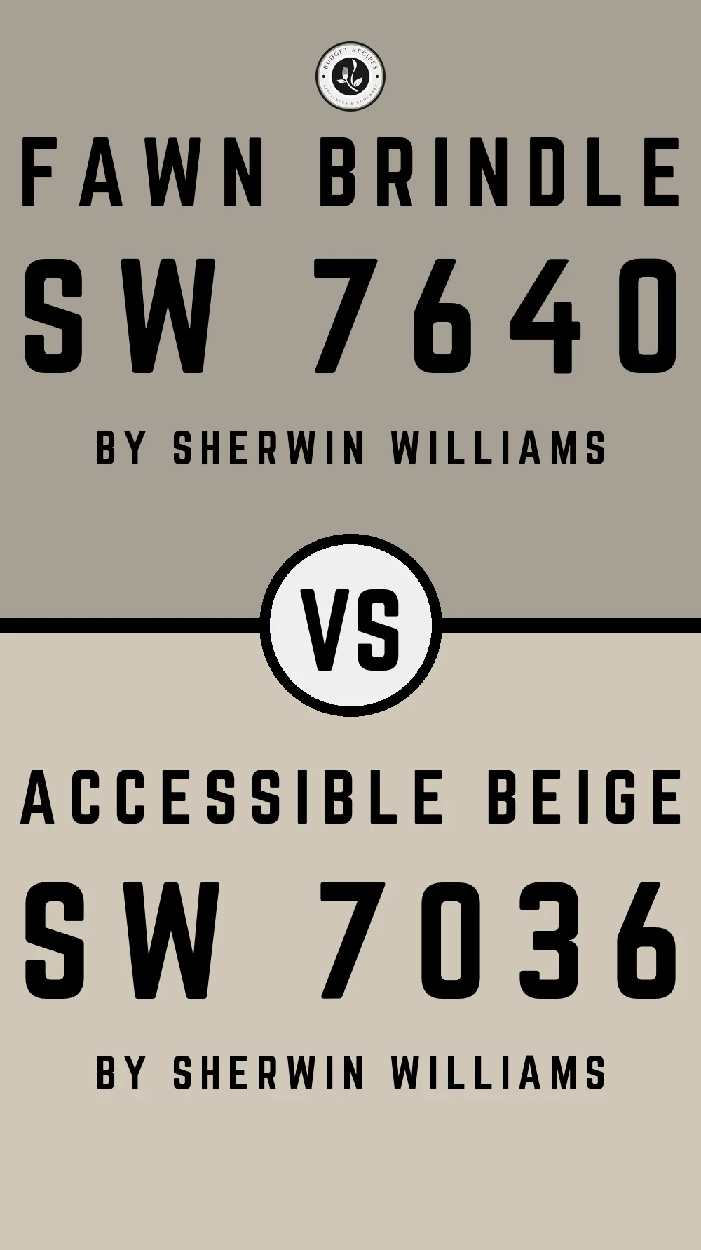 Fawn Brindle SW 7640 vs Accessible Beige SW 7036