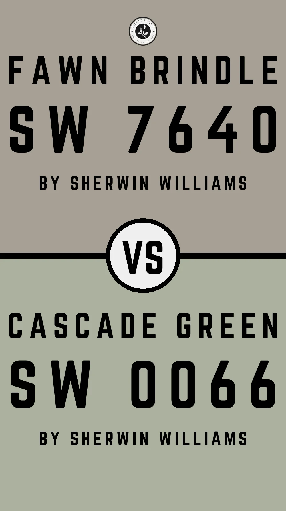 Fawn Brindle by Sherwin Williams SW 7640 with Cascade Green SW 0066