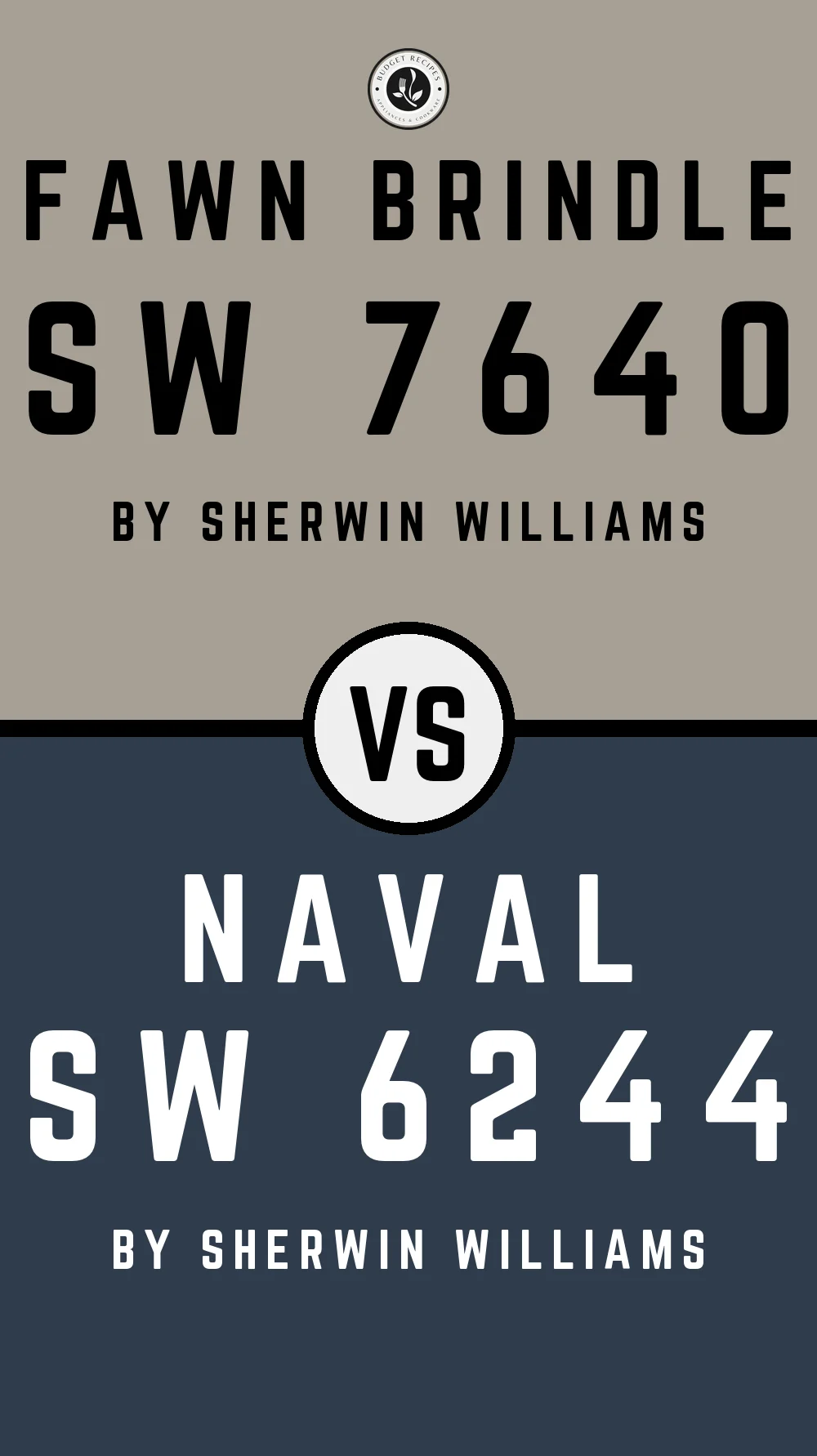 Fawn Brindle by Sherwin Williams SW 7640 with Naval SW 6244