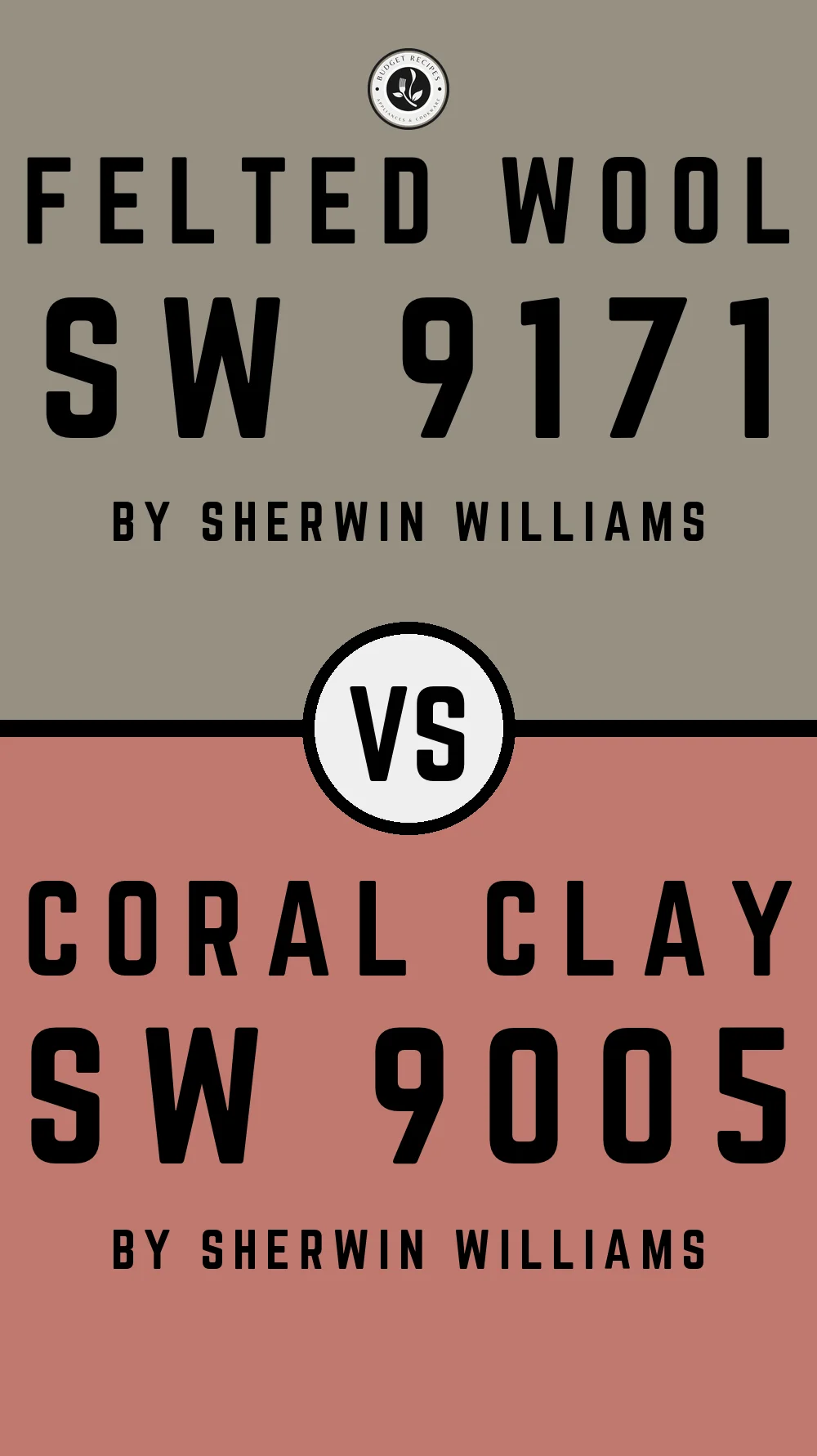 Felted Wool by Sherwin Williams SW 9171 with Coral Clay SW 9005