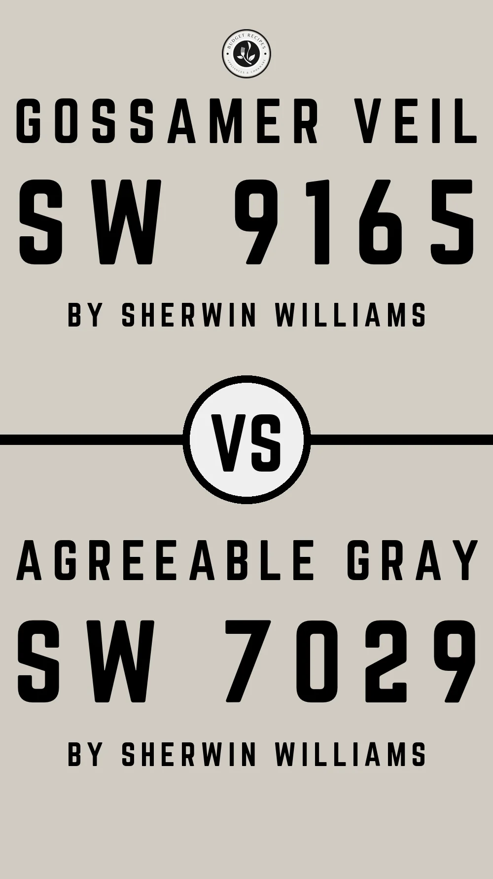 Gossamer Veil by Sherwin Williams SW 9165 vs Agreeable Gray SW 7029