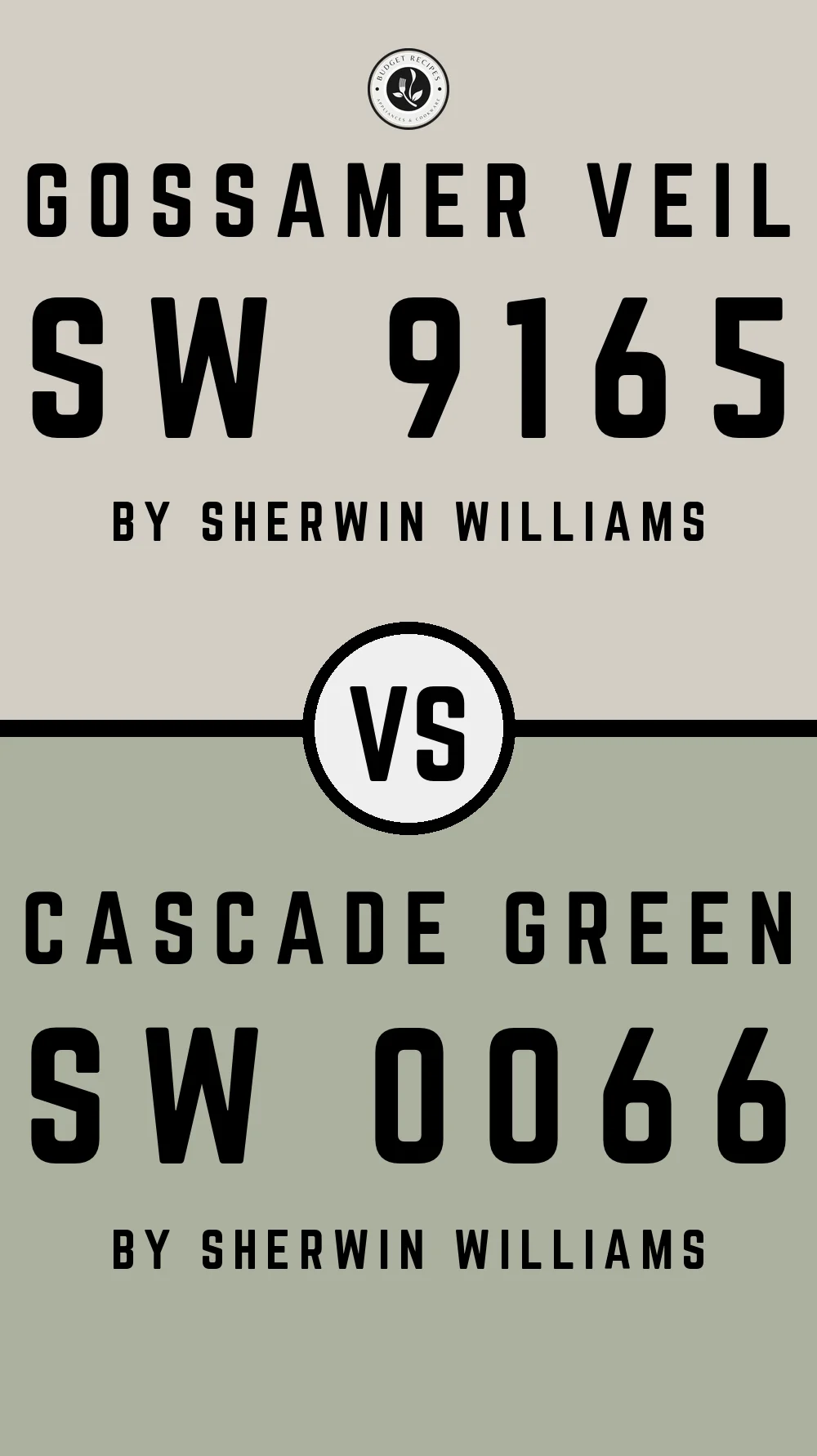 Gossamer Veil by Sherwin Williams SW 9165 with Cascade Green SW 0066