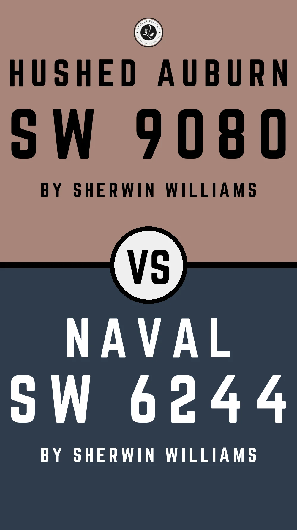 Hushed Auburn by Sherwin Williams SW 9080 with Naval SW 6244