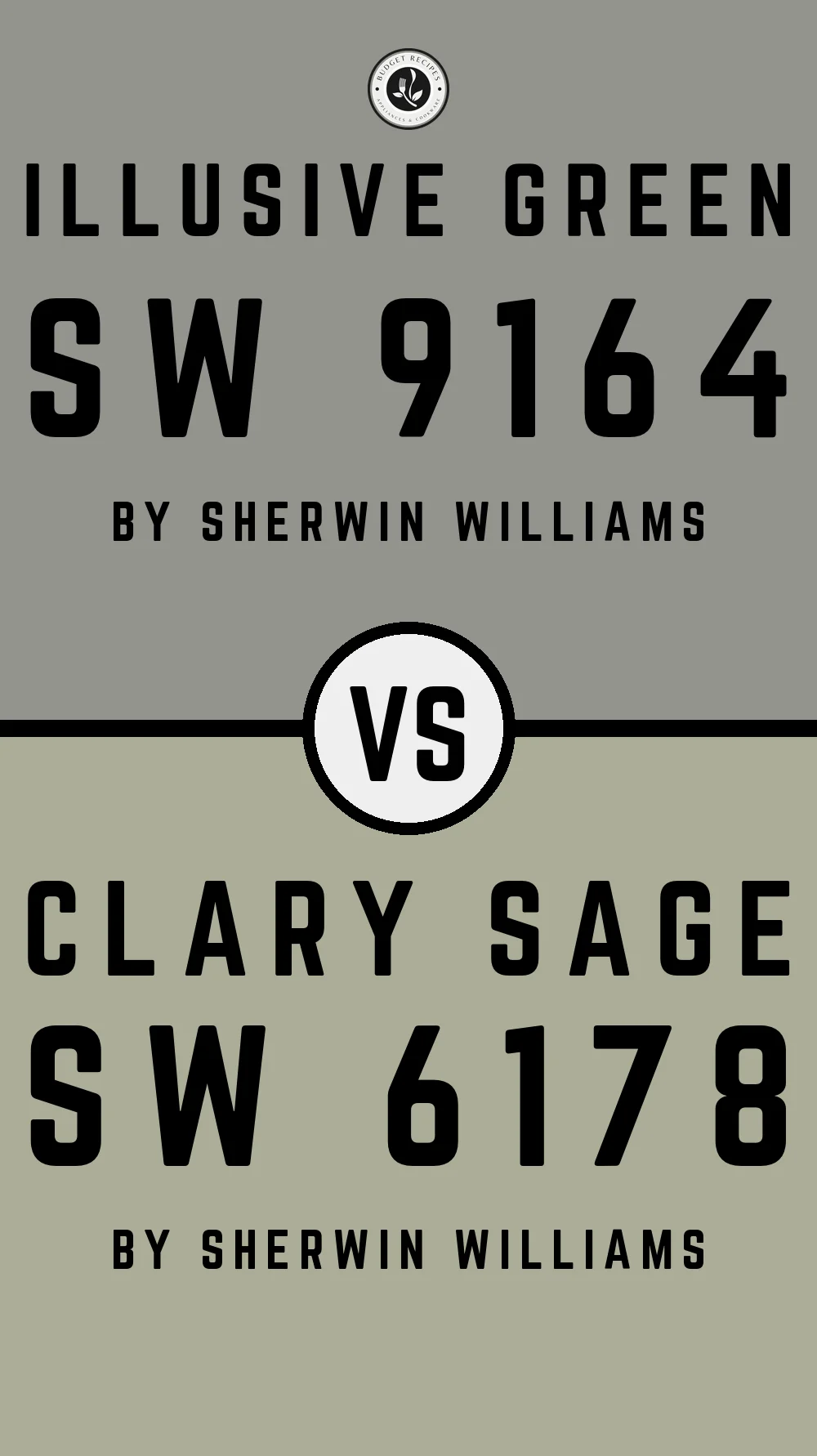 Illusive Green by Sherwin Williams SW 9164 vs Clary Sage SW 6178