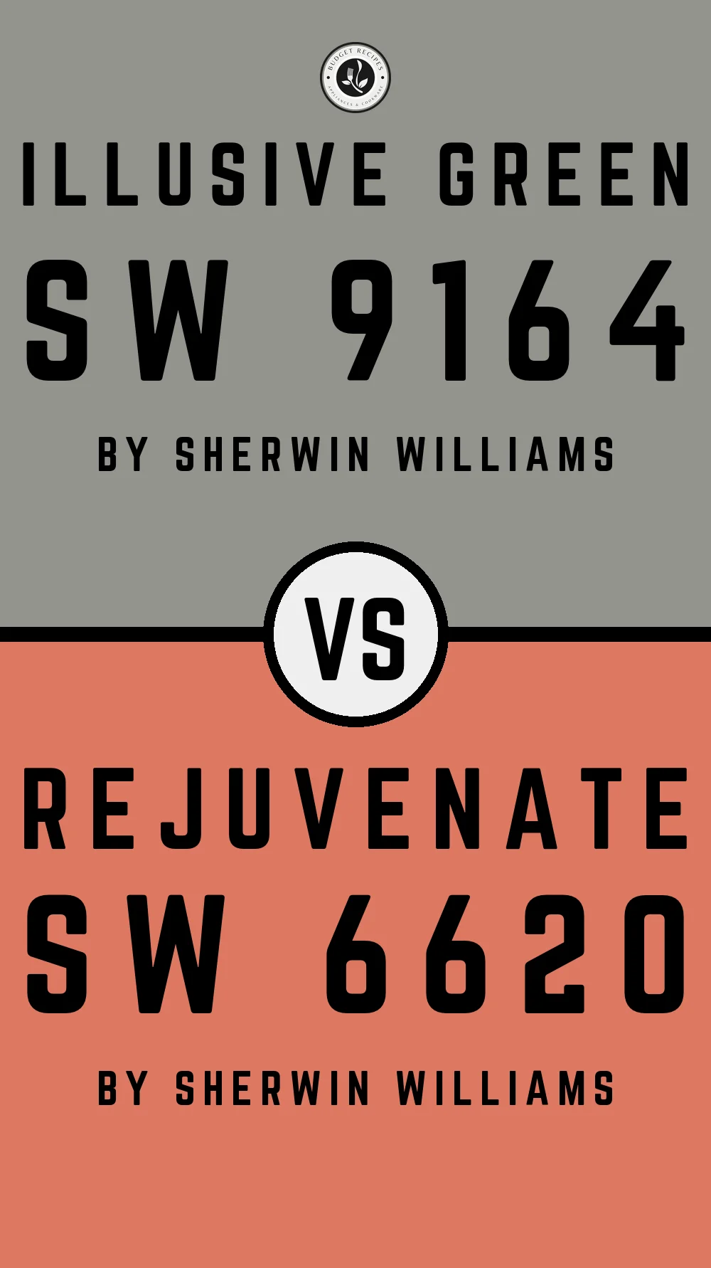 Illusive Green by Sherwin Williams SW 9164 with Rejuvenate SW 6620