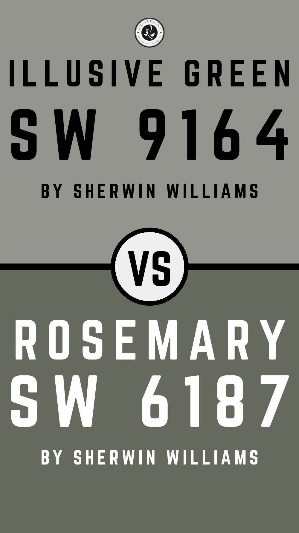 Illusive Green by Sherwin Williams SW 9164 vs Rosemary SW 6187