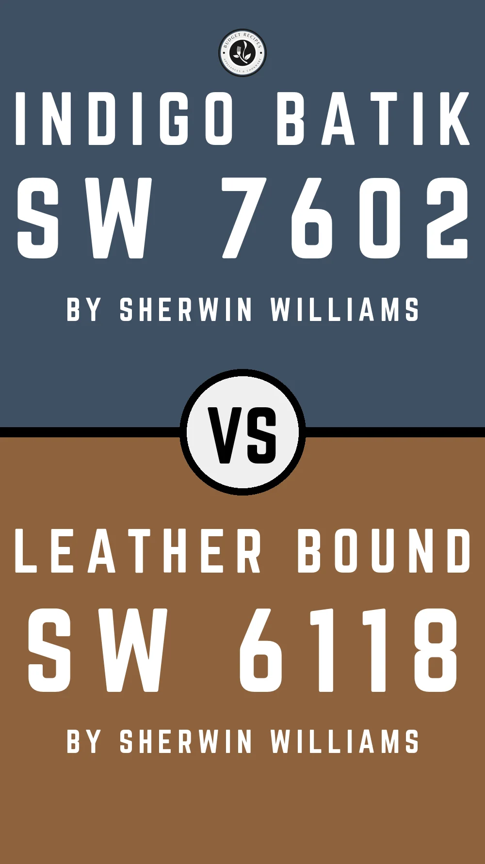 Indigo Batik by Sherwin Williams SW 7602 With Smoky Topaz SW 6118