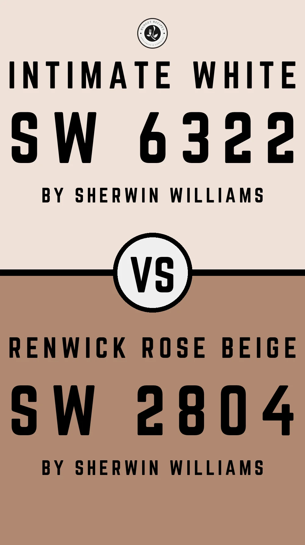 Intimate White by Sherwin Williams SW 6322 With Renwick Rose Beige SW 2804