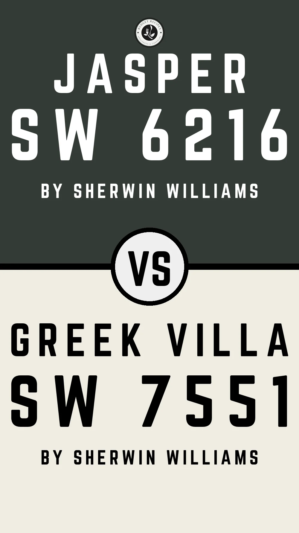 Jasper SW 6216 vs Greek Villa SW 7551