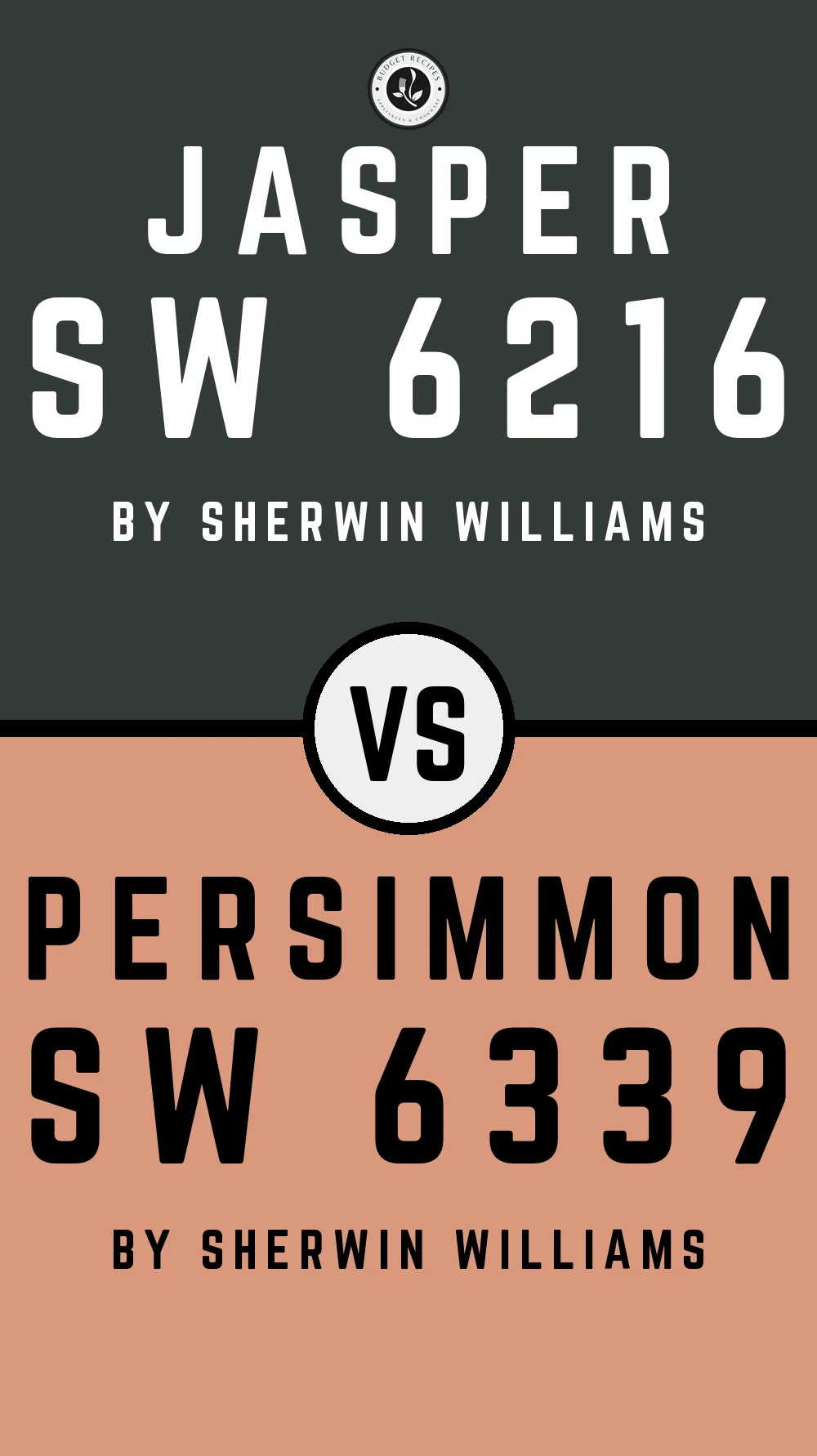 Jasper by Sherwin Williams SW 6216 with Persimmon SW 6339