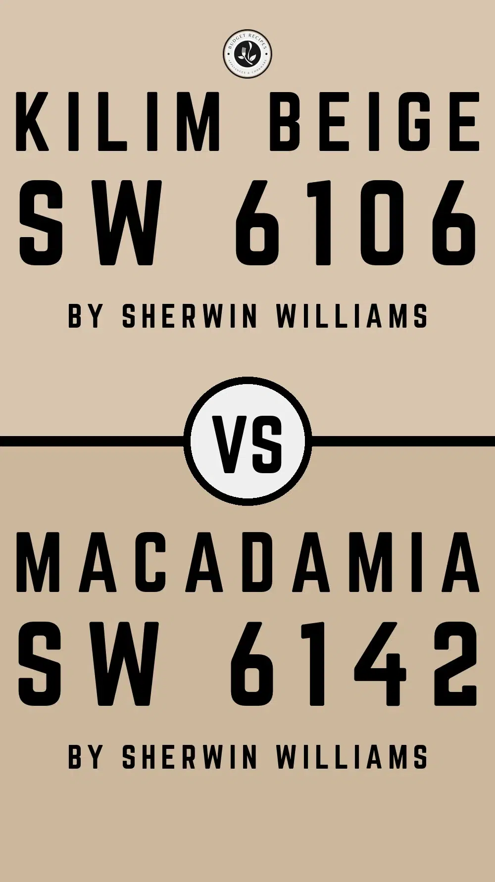 Kilim Beige by Sherwin Williams SW 6106 vs Macadamia SW 6142