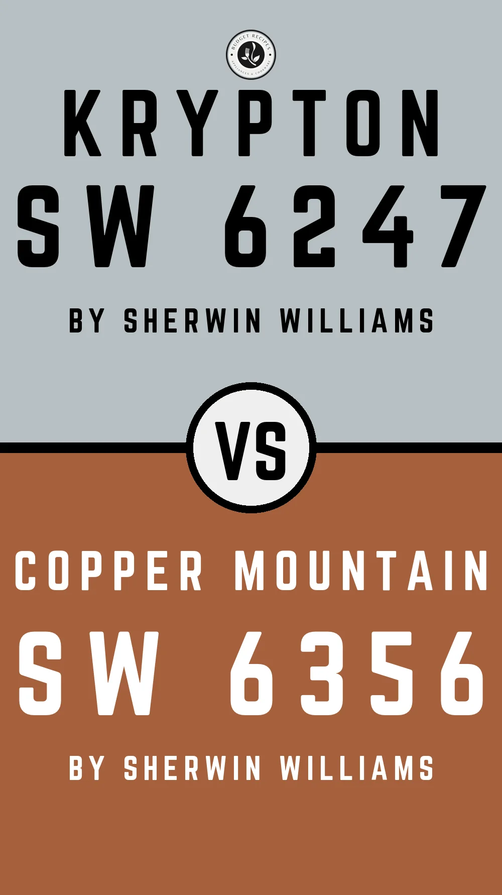 Krypton by Sherwin Williams SW 6247 With Copper Mountain SW 6356