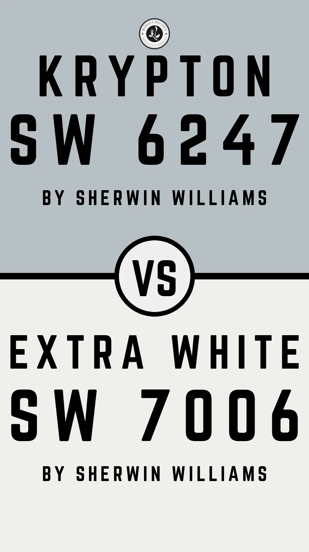 Krypton SW 6247 vs Extra White SW 7006