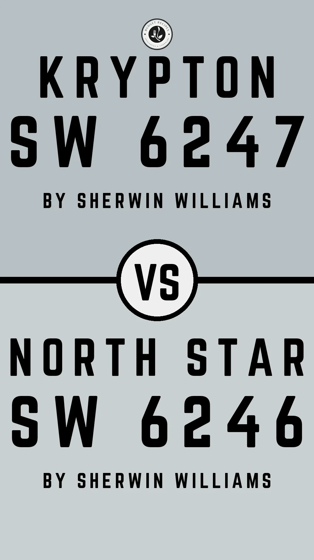 Krypton by Sherwin Williams SW 6247 vs North Star SW 6246
