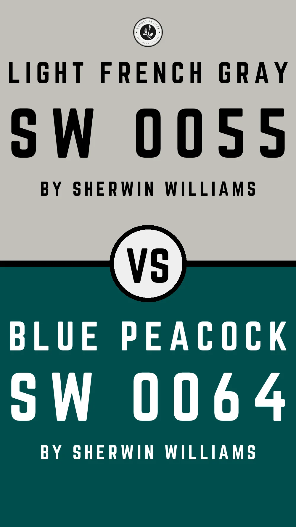 Light French Gray by Sherwin Williams SW 0055 with Blue Peacock SW 0064