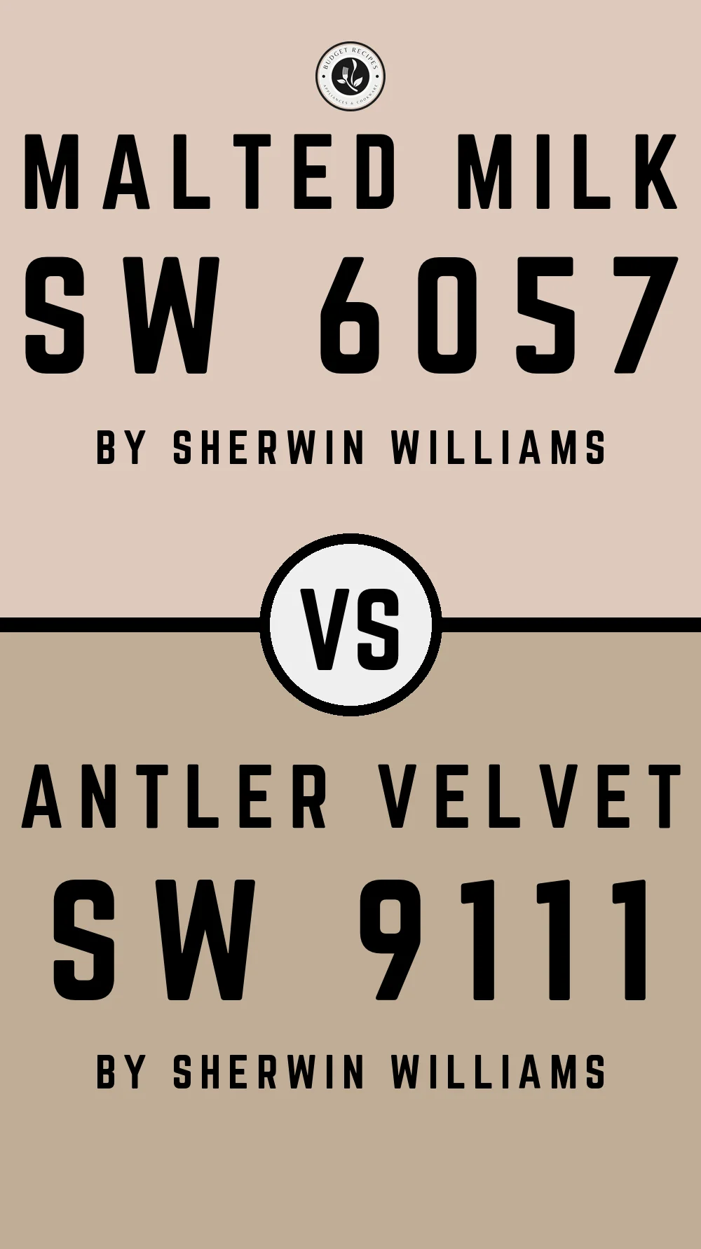 Malted Milk SW 6057 vs Antler Velvet SW 9111