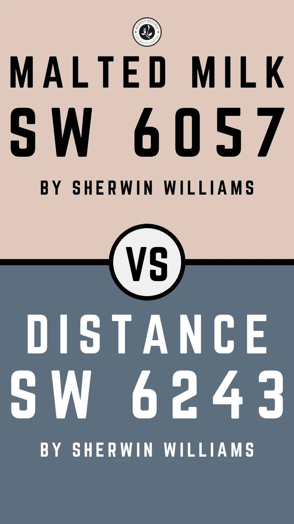 Malted Milk by Sherwin Williams SW 6057 with Distance SW 6243