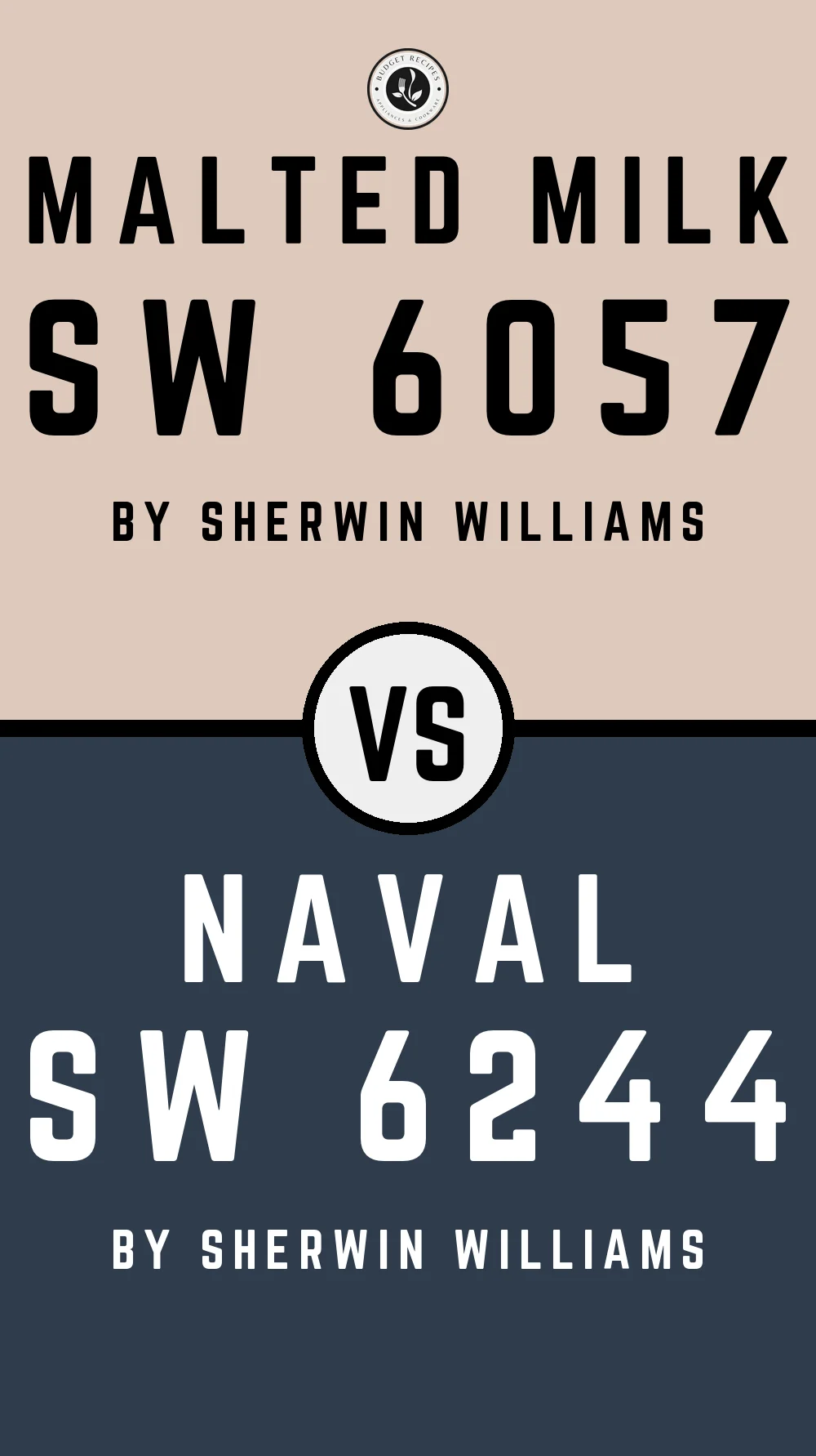 Malted Milk by Sherwin Williams SW 6057 with Naval SW 6244