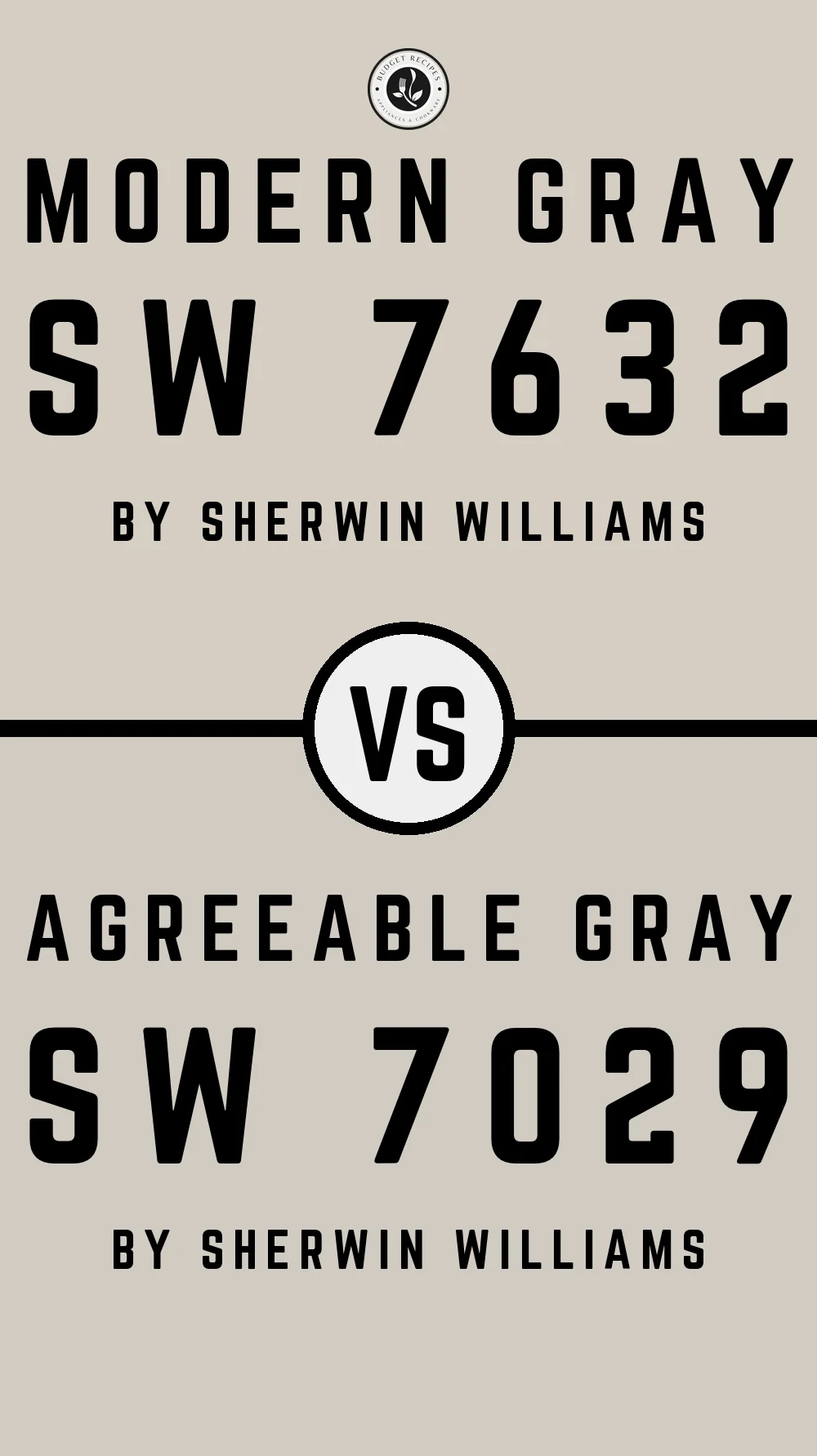 Modern Gray SW 7632 vs Agreeable Gray SW 7029