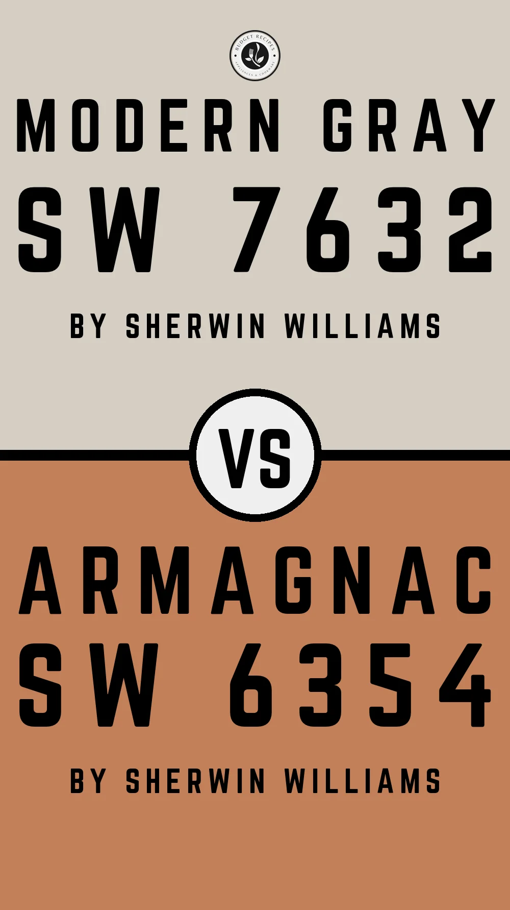 Modern Gray by Sherwin Williams SW 7632 with Armagnac SW 6354