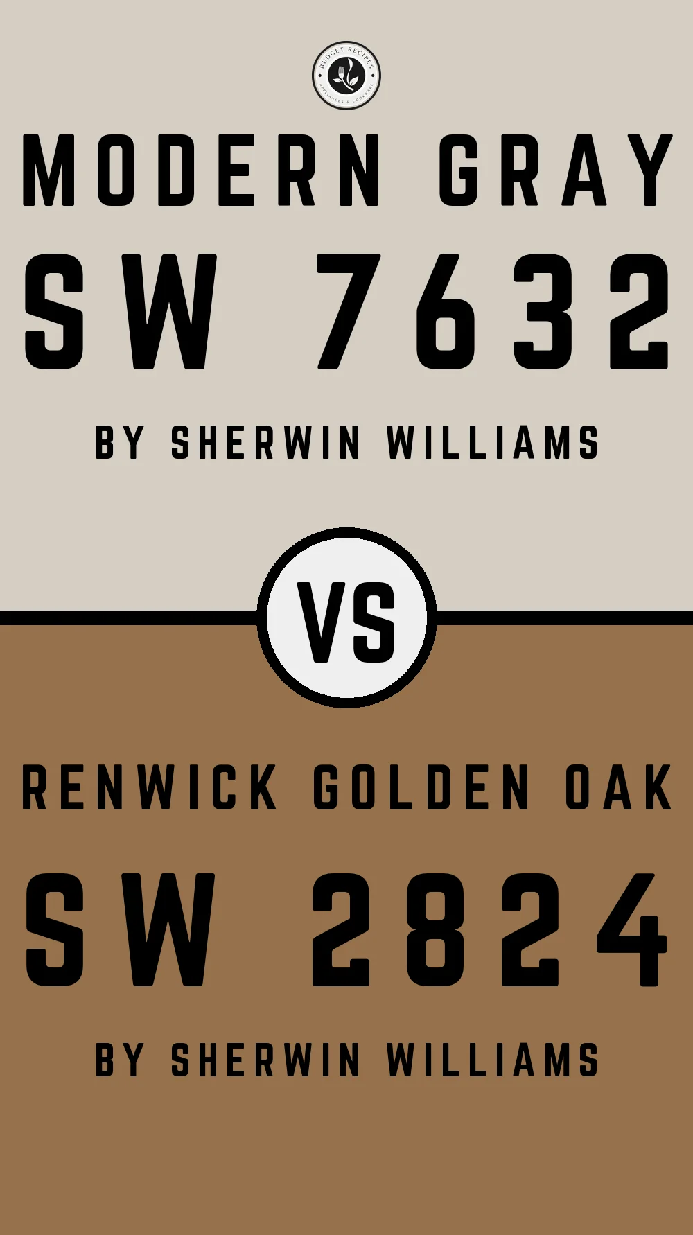 Modern Gray by Sherwin Williams SW 7632 with Renwick Golden Oak SW 2824