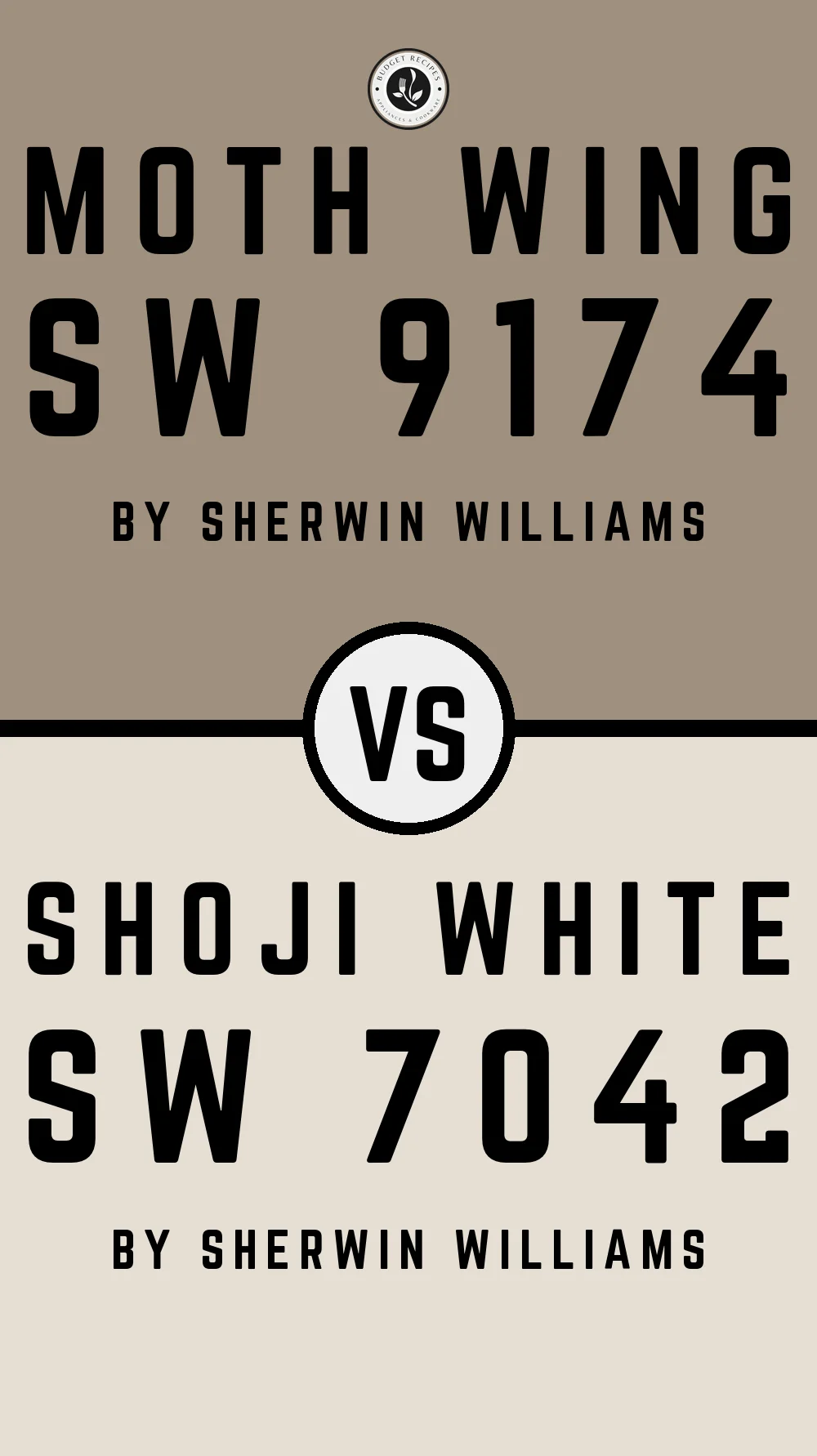 Moth Wing SW 9174 vs Shoji White SW 7042