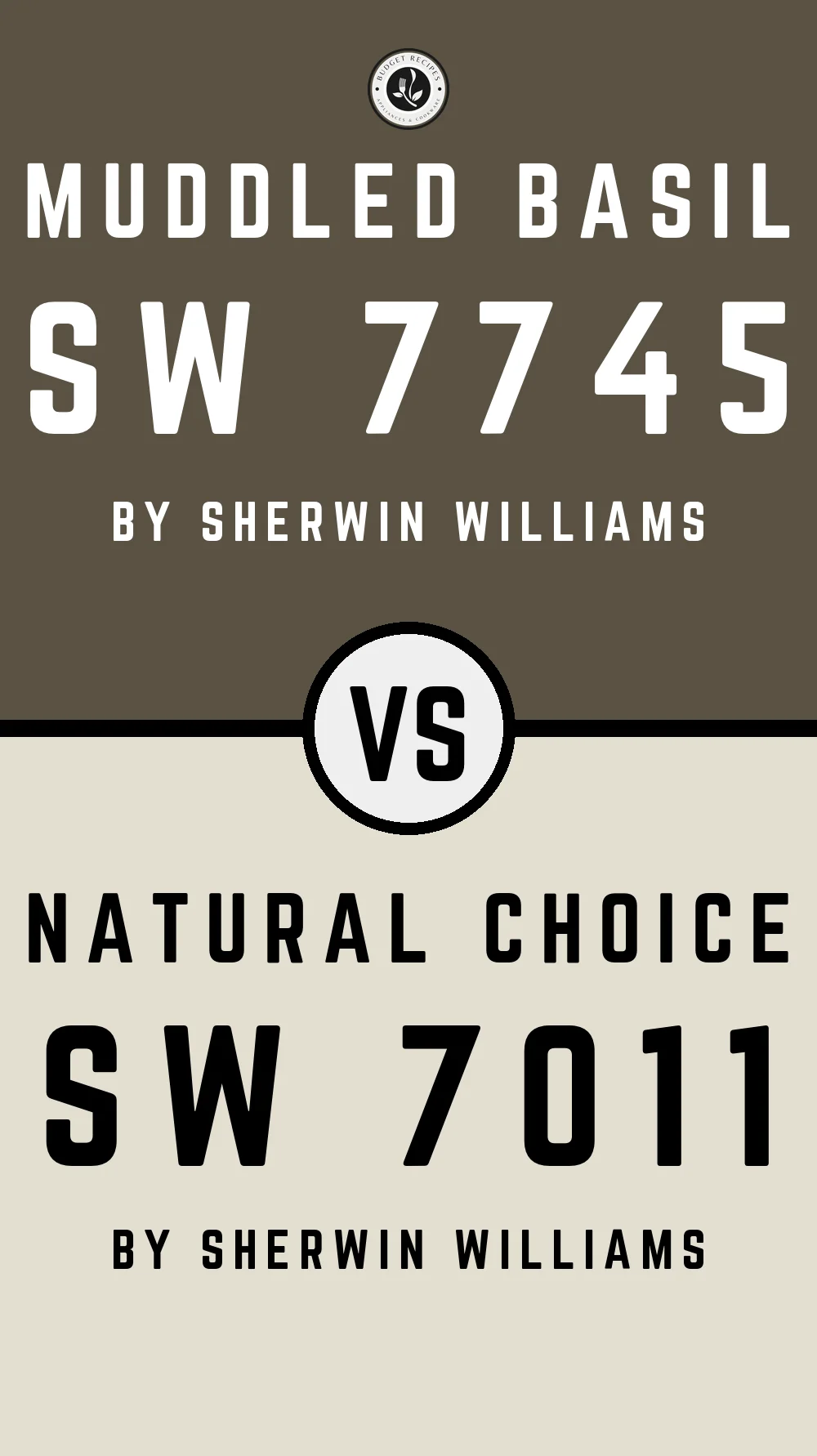 Muddled Basil SW 7745 vs Natural Choice SW 7011
