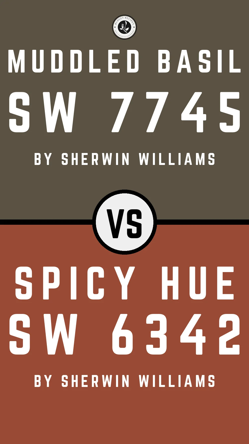 Muddled Basil by Sherwin Williams SW 7745 With Spicy Hue SW 6342
