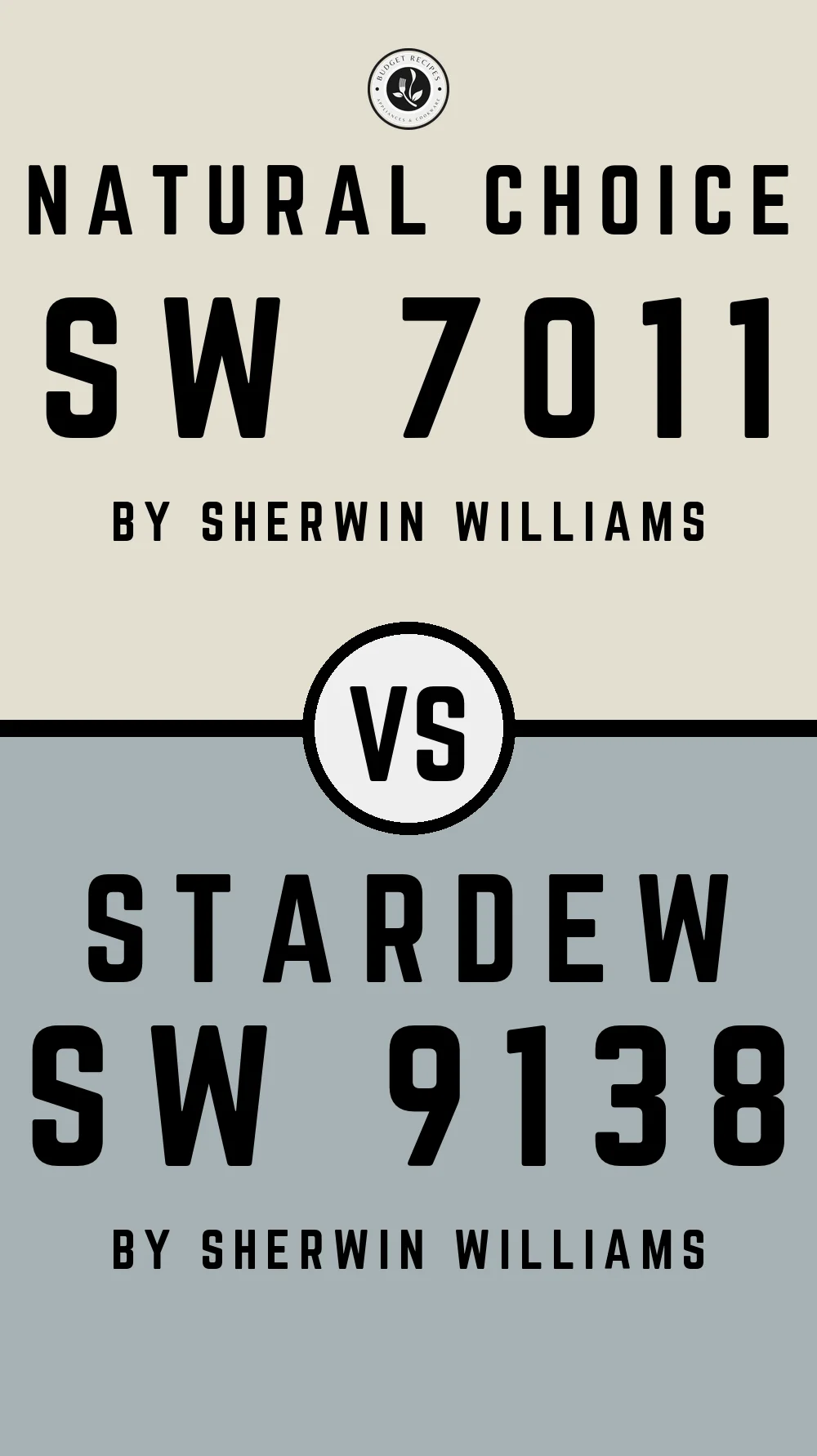 Natural Choice SW 7011 vs Stardew SW 9138