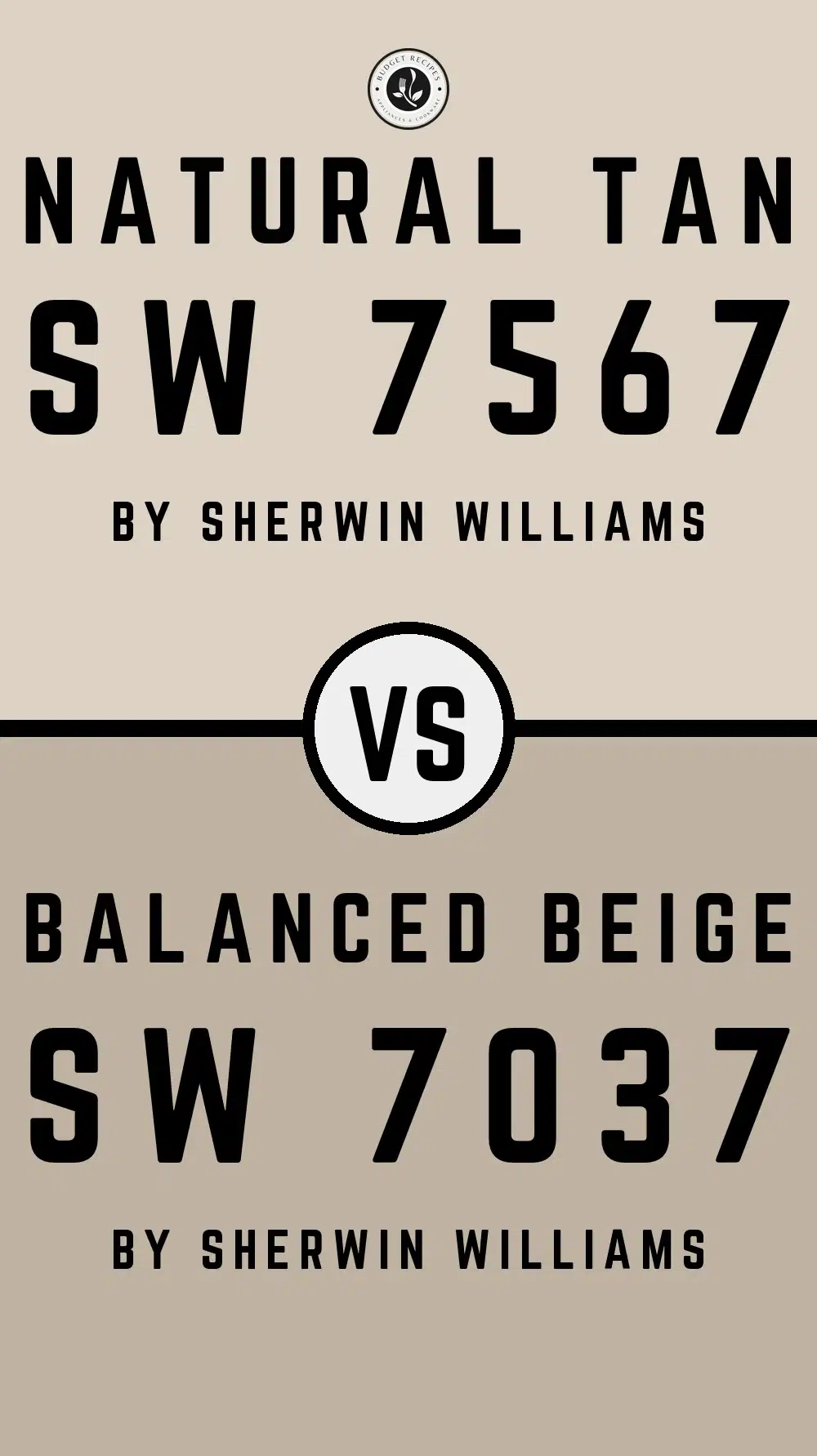 Natural Tan by Sherwin Williams SW 7567 vs Balanced Beige SW 7037