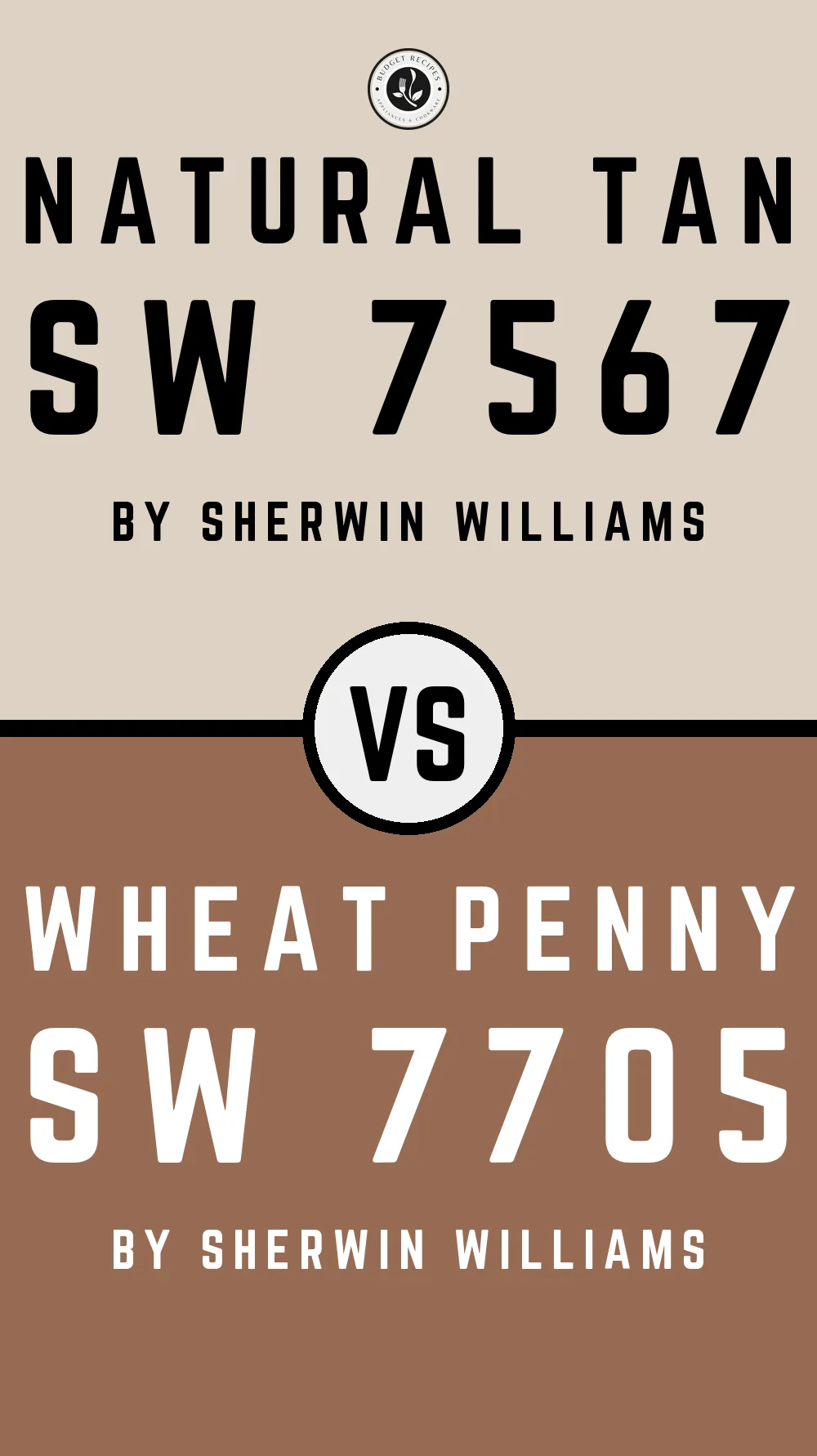 Natural Tan by Sherwin Williams SW 7567 With Wheat Penny SW 7705