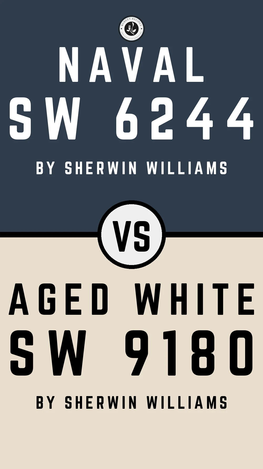 Naval by Sherwin Williams SW 6244 With Aged White SW 9180